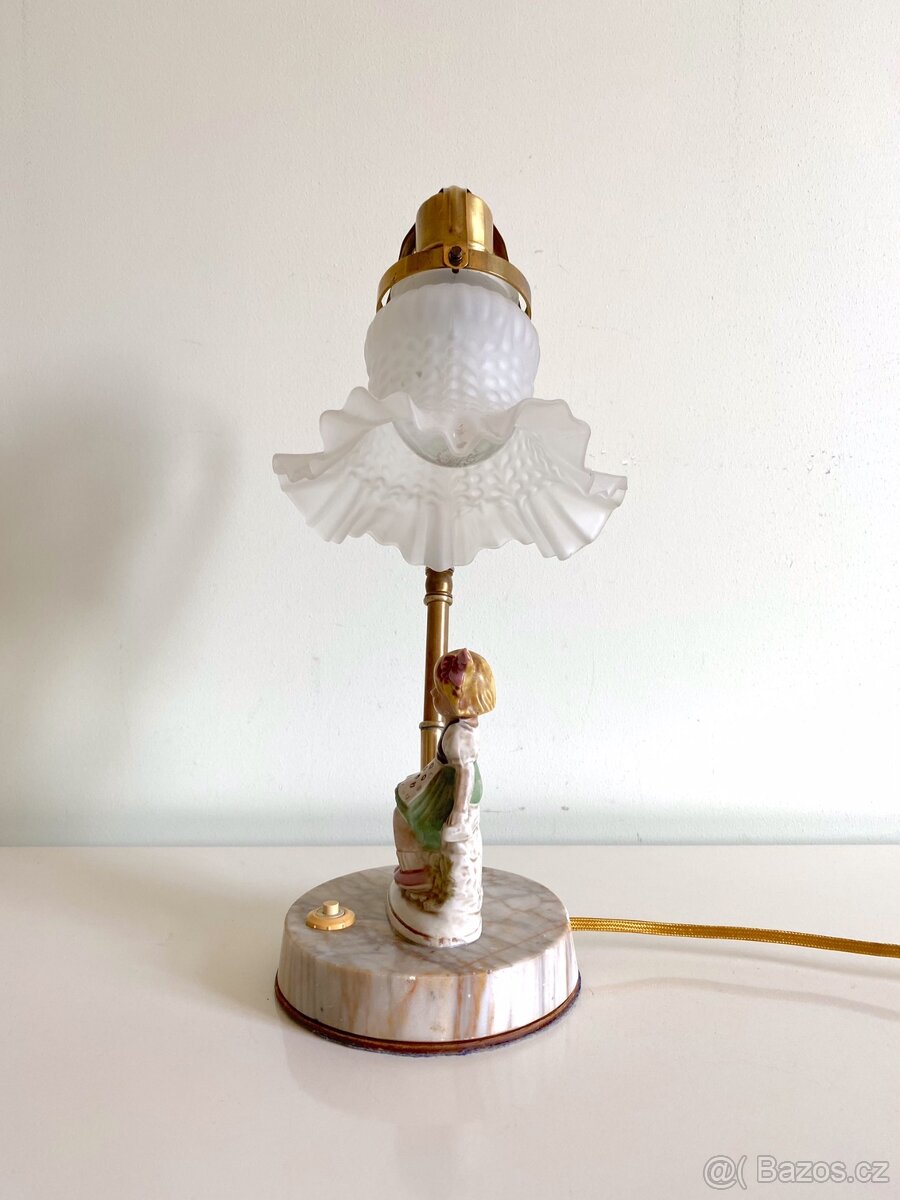 Stará figurální lampa, Německo - 3