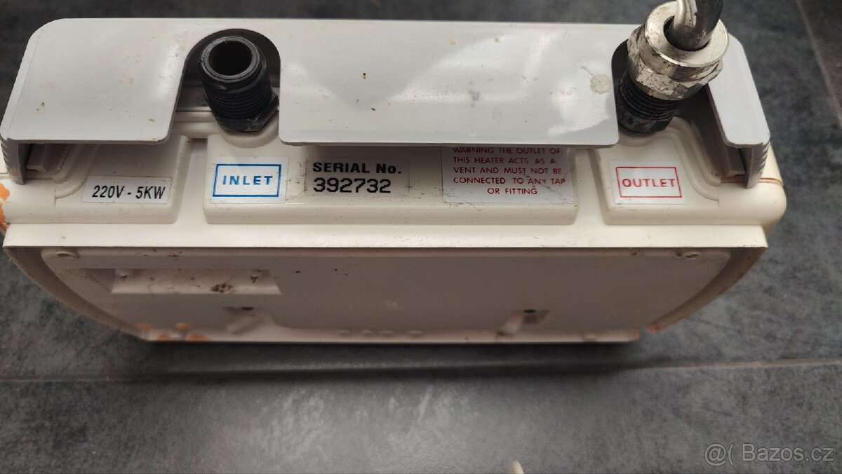 Prodám průtokový ohřívač TUV, 230V - 3
