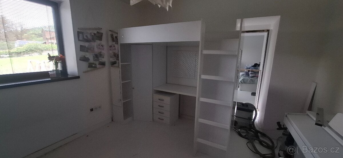 Postel Palanda Patrová postel Psací Stůl Skříň - 3