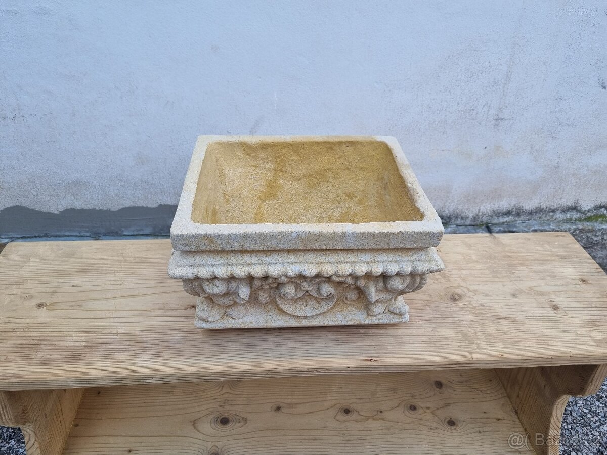 KRÁSNÝ FRANCOUZSKÝ KVĚTINÁČ - PÍSKOVEC - 3