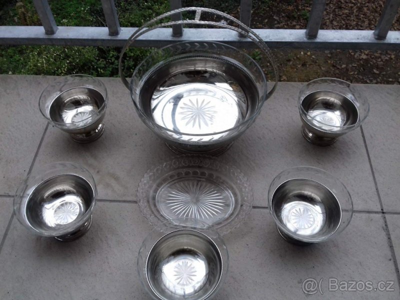 Starožitné mísy a mističky - komplet 7 ks - 3