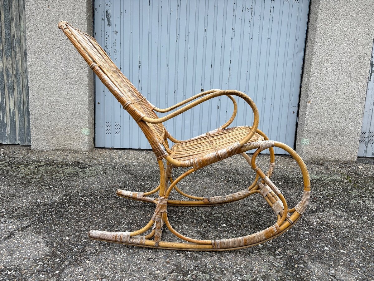 Ratanové houpací křeslo - 3