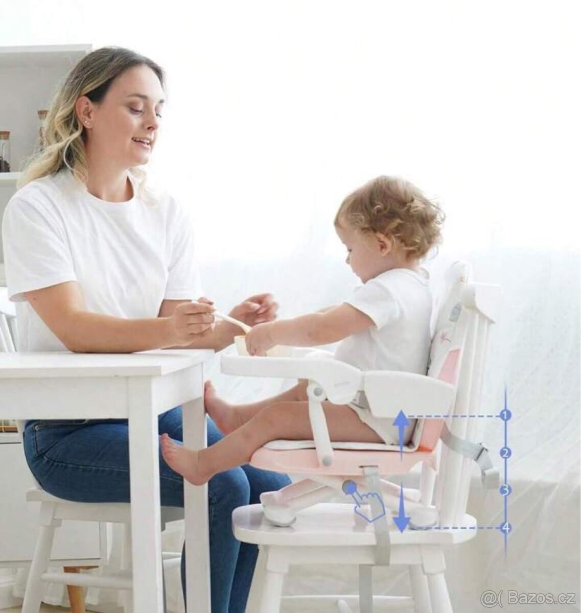Přenosná dětská jídelní židle - 3