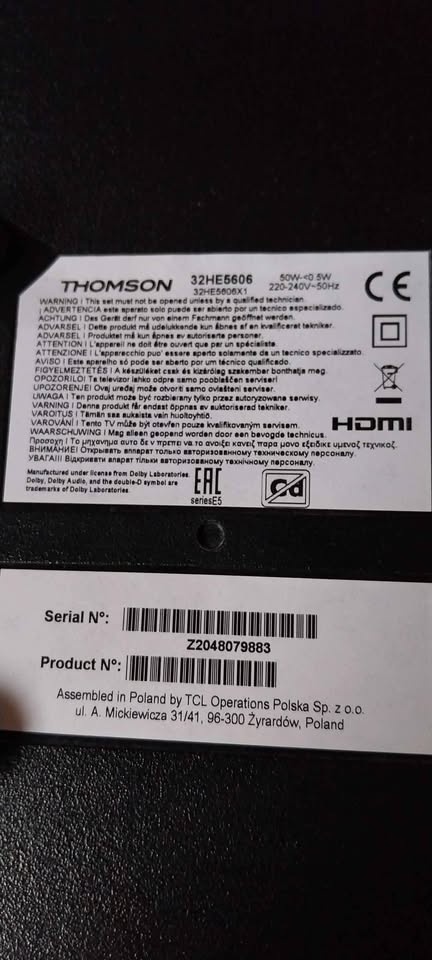 Thomson 32HE5606 + držák na strop - 3