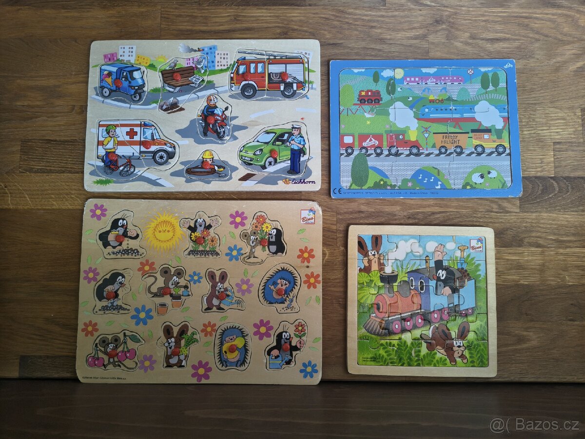 Hračky dětské - tablety mobil, rybičky, puzzle, počítač. - 3