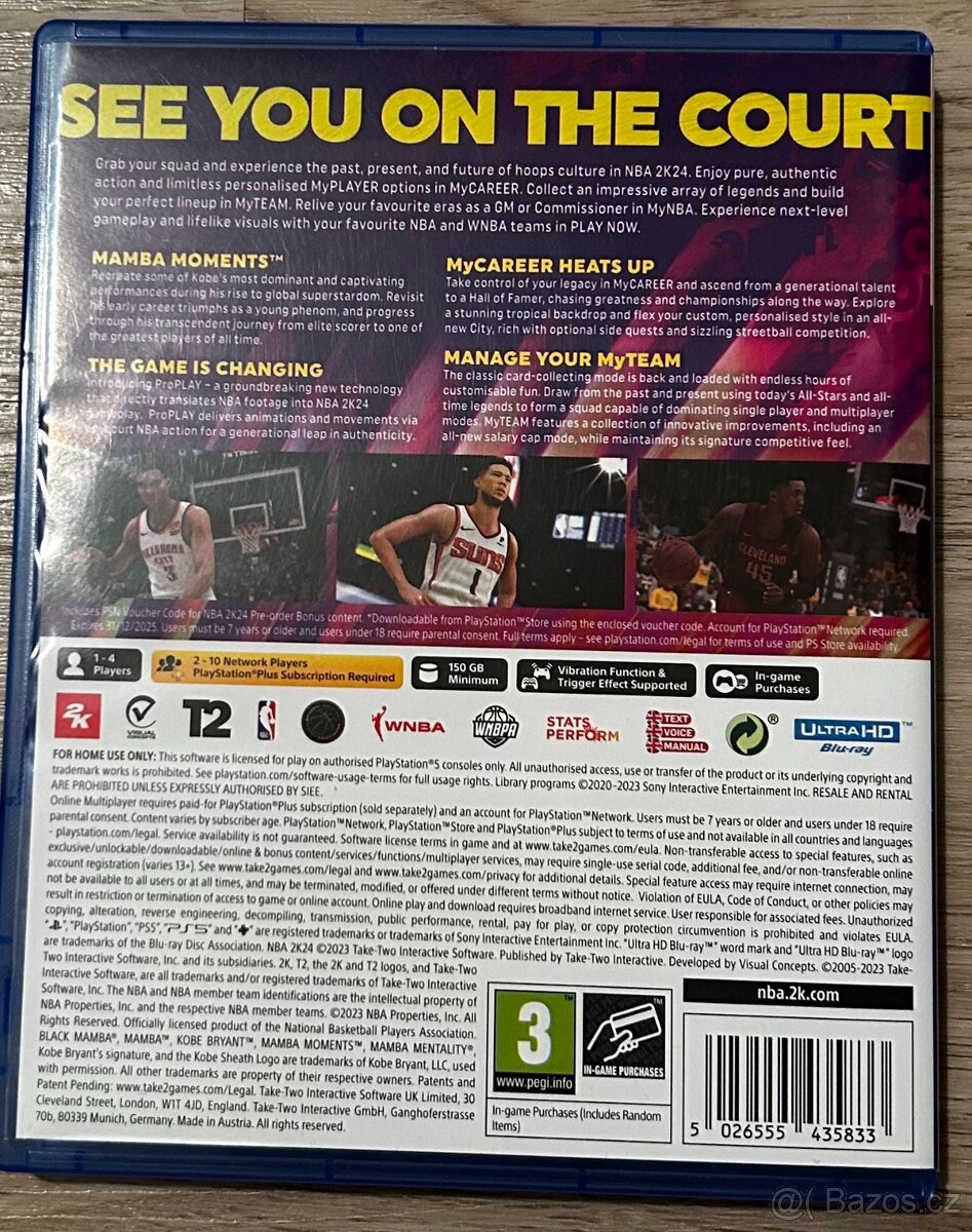 NBA 2k24 PS5 - basket hra na Playstation - 3
