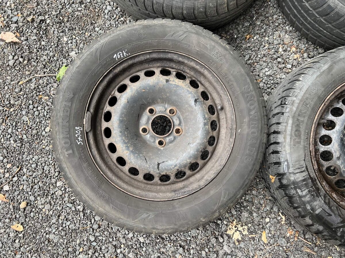 163. sada zimní kola 215/60 r16 5x108 - 3