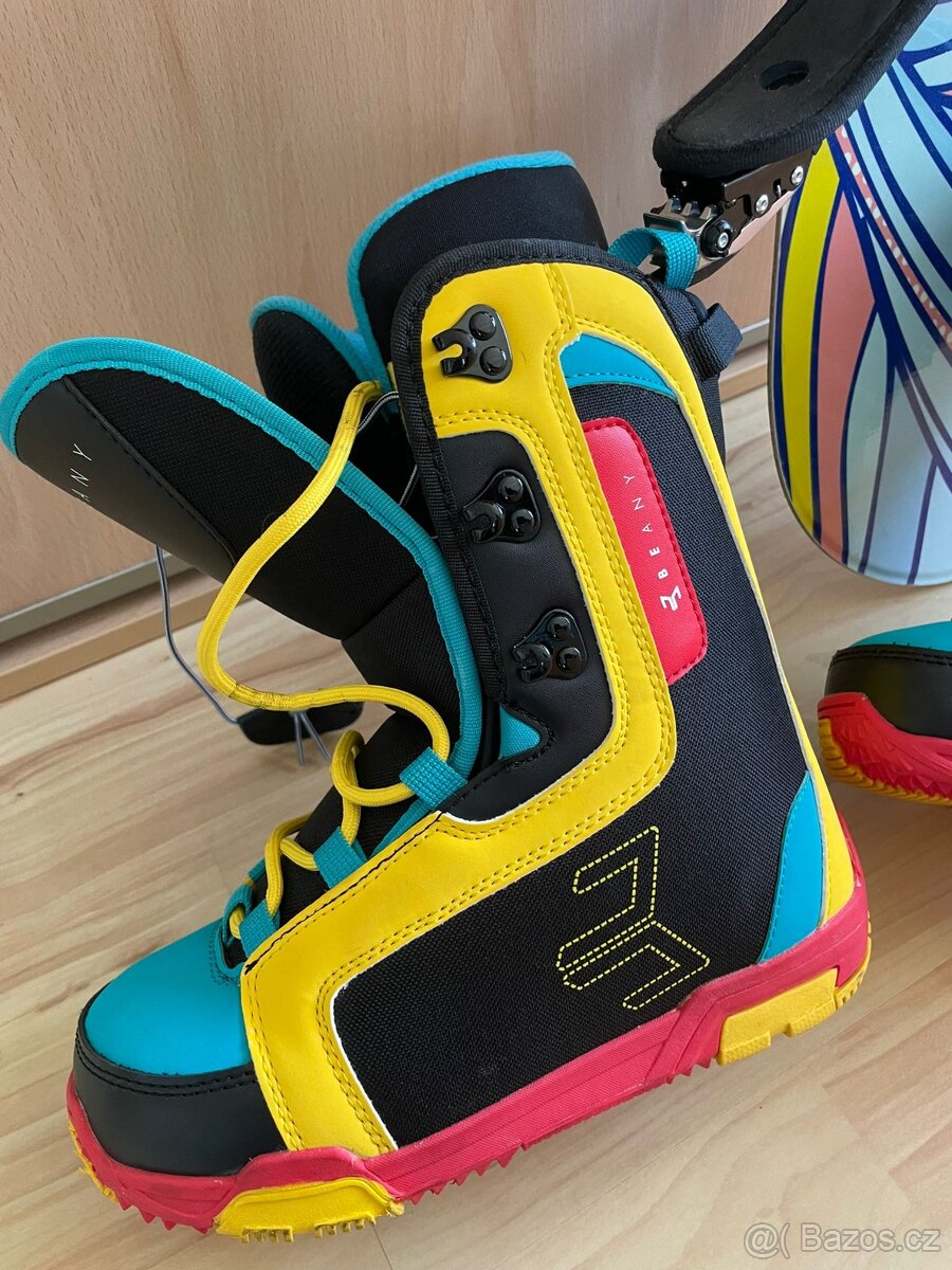 Set junior snowboard prkno+vázání+boty - 3