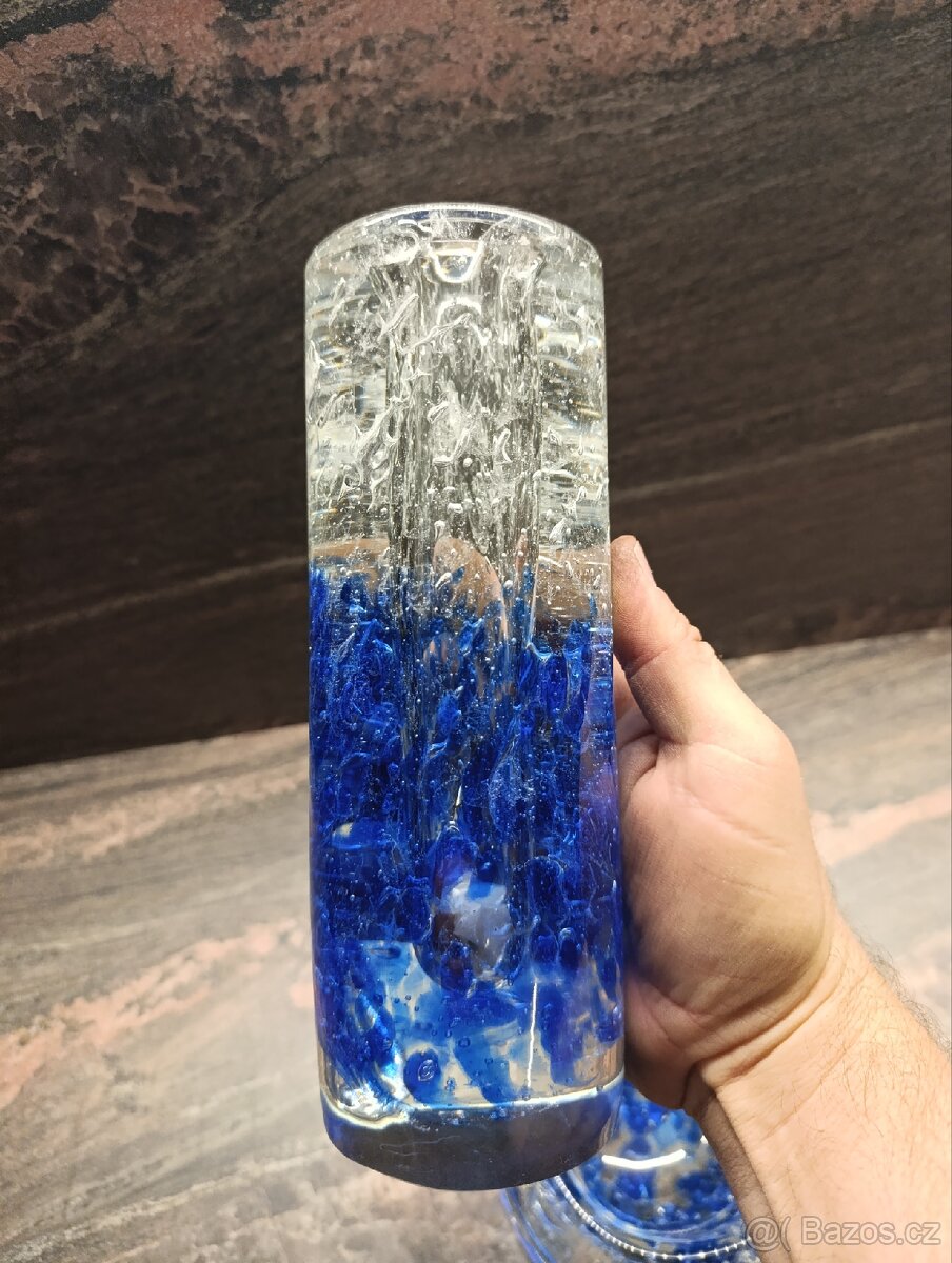 Váza hutní sklo ÚUŘ Praha sklárna Škrdlovice - 3