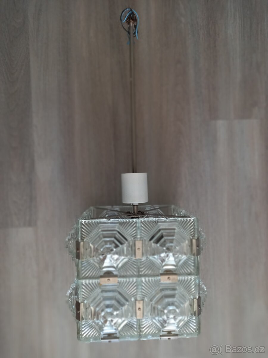 Lustr skleněný - retro - 3