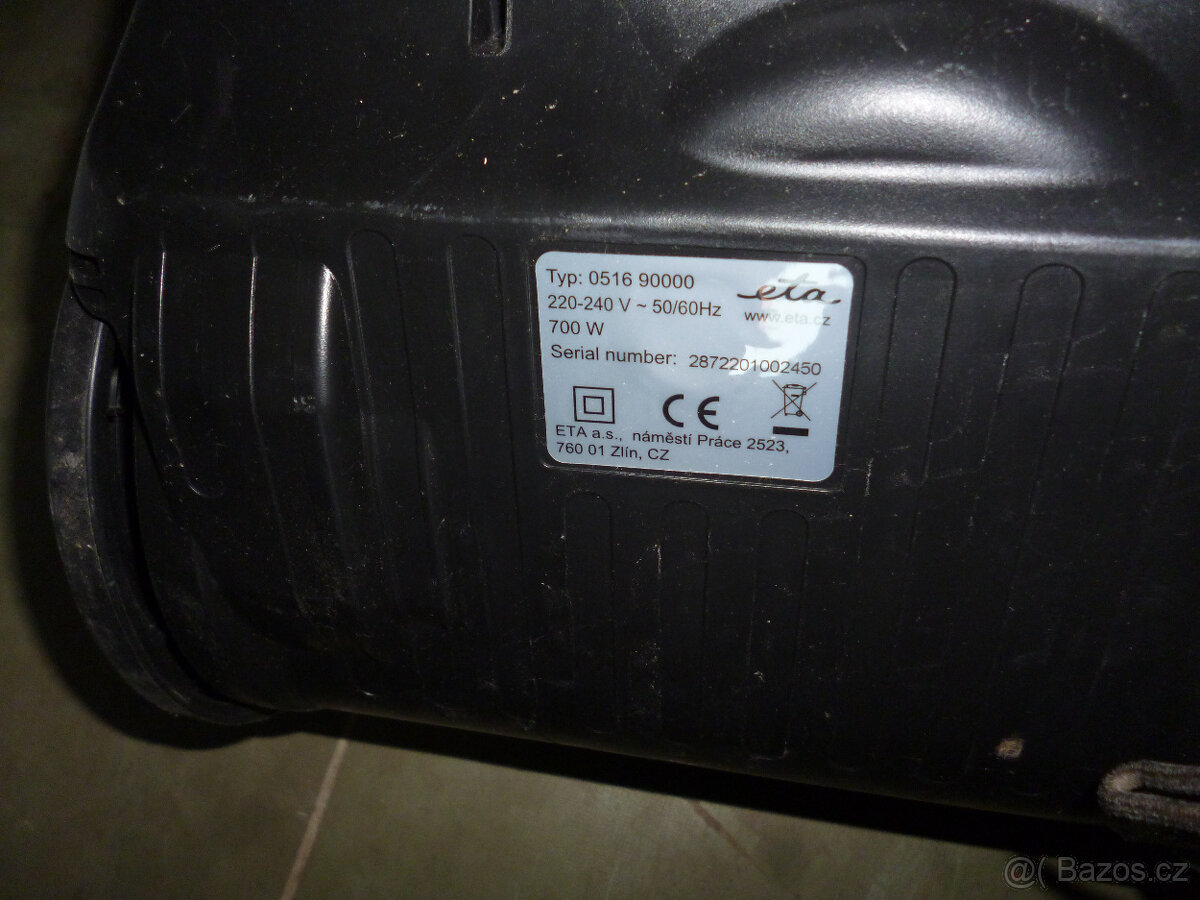 bezsáčkový vysavač eta - 3