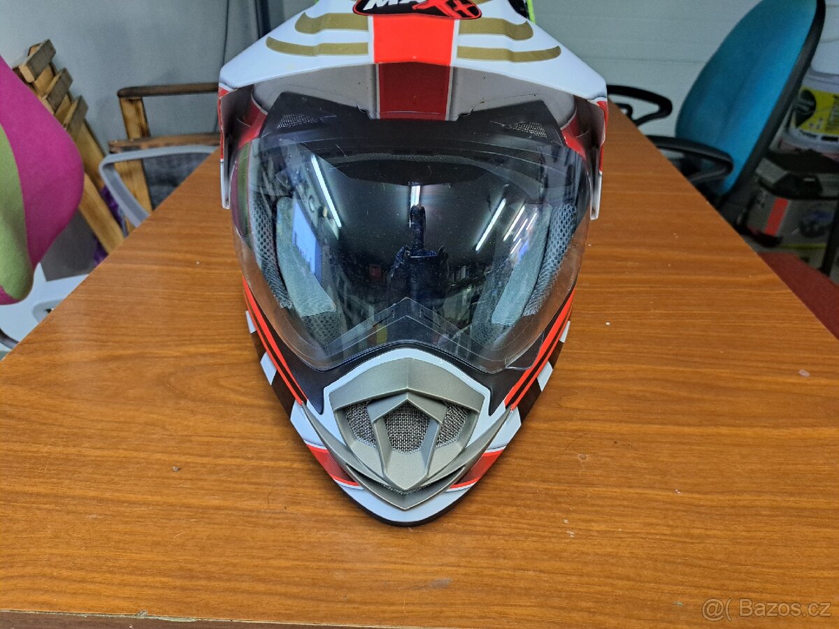 Enduro prilba s plexi vel.M - 3