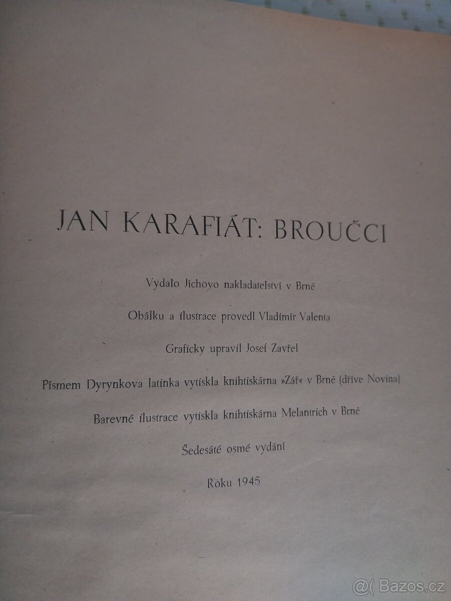 Kniha Jan Karafiát Broučci - 3