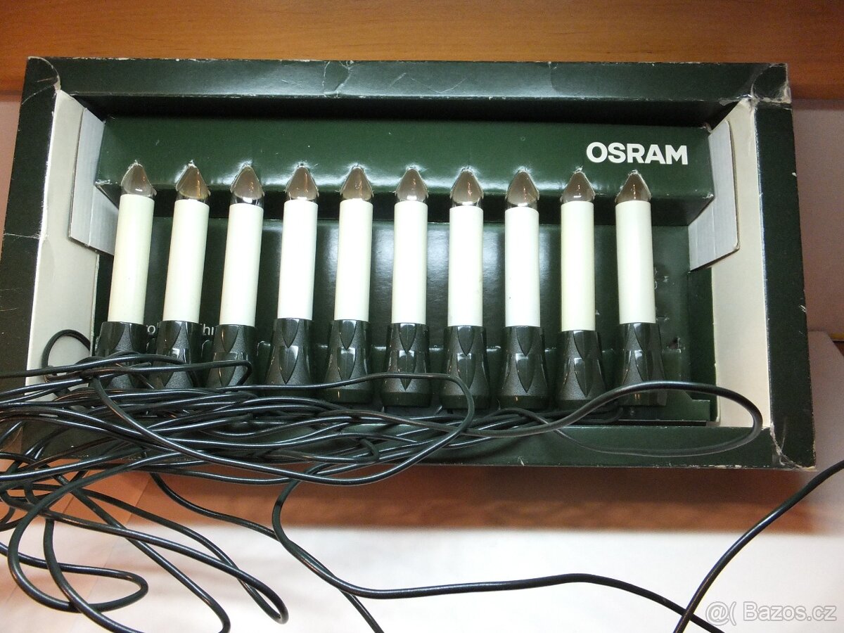 Starší vánoční funkční světýlka zn. Osram. - 3
