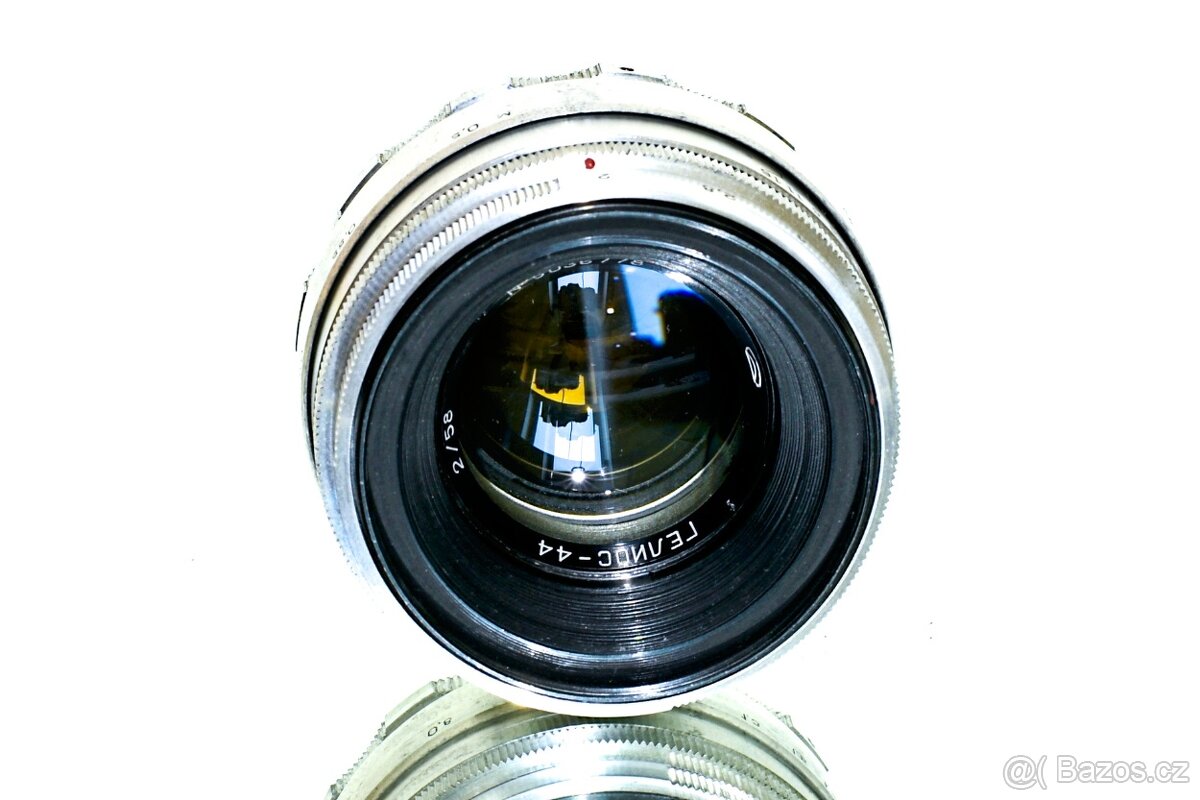 Helios 44 CHROME 2/58mm AZBUKA M39/M42 TOP STAV - 3