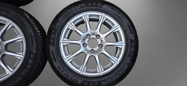 Zimní sada disků Mercedes C W205 16", ET38, 205/60/16 - - 3