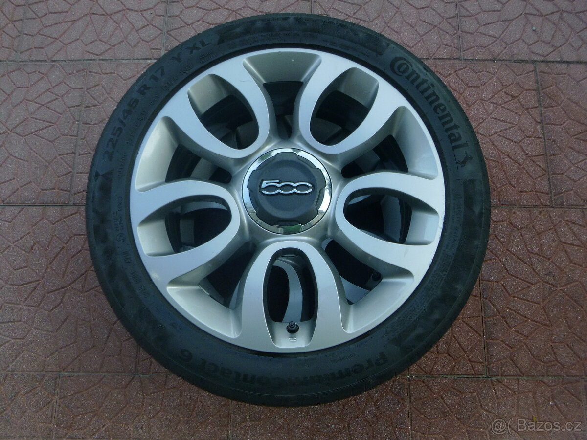 Letní alu sada kola originál Fiat 500 L 5x98 7Jx17 ET41 - 3