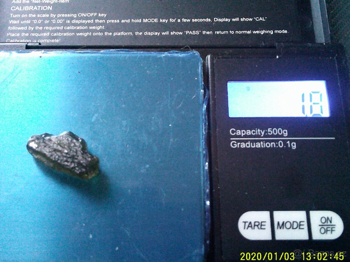 Přírodní Vltavíny z oblasti Chlumu - 3