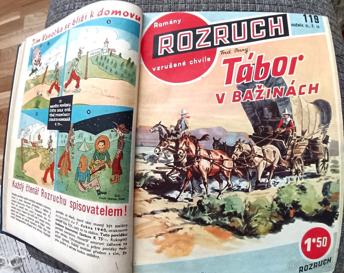 10 x vázaný starý časopis Rozruch 6. - 3