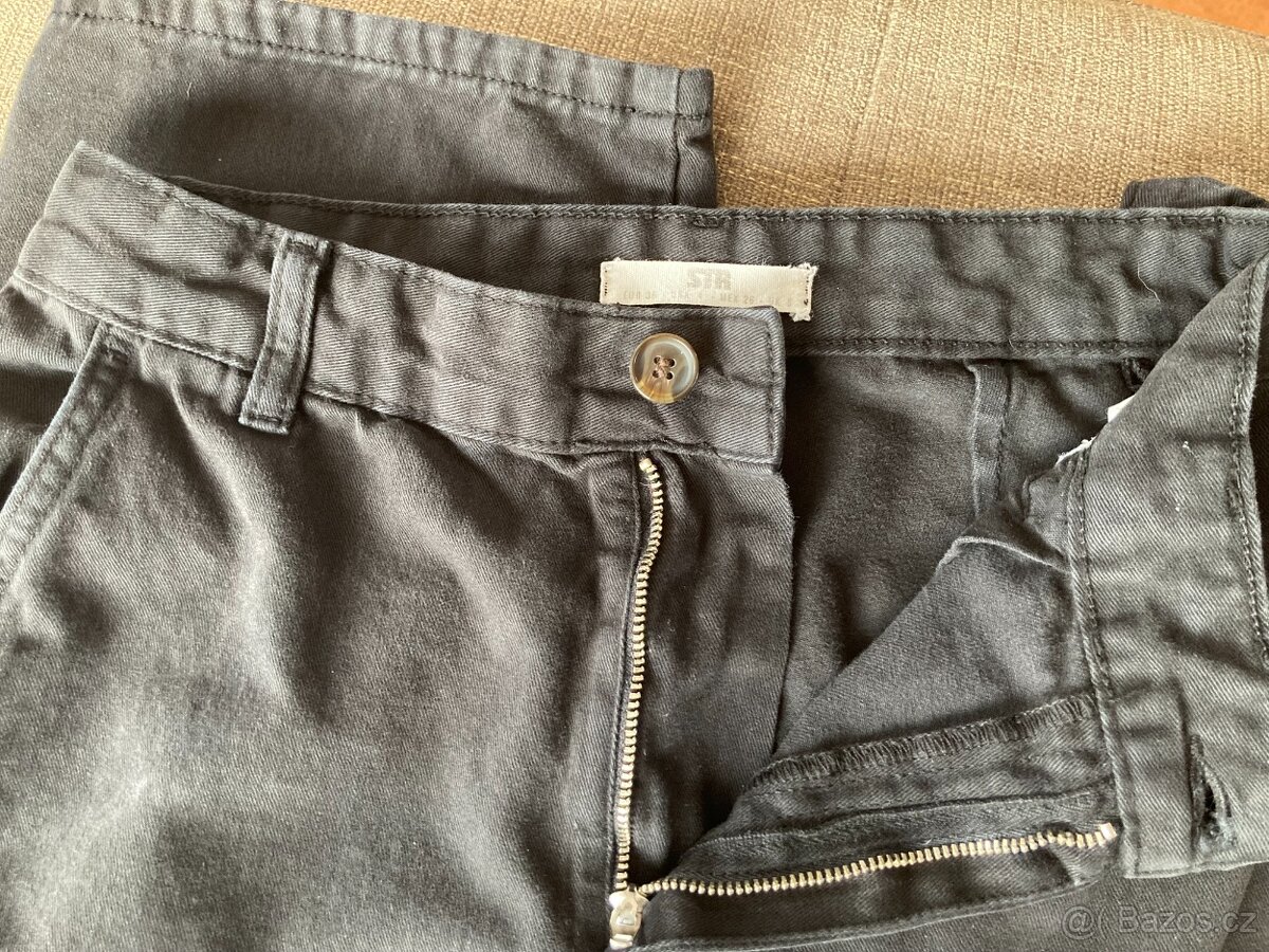 Dámské plátěné kalhoty s kapsami vel. 36 - 3