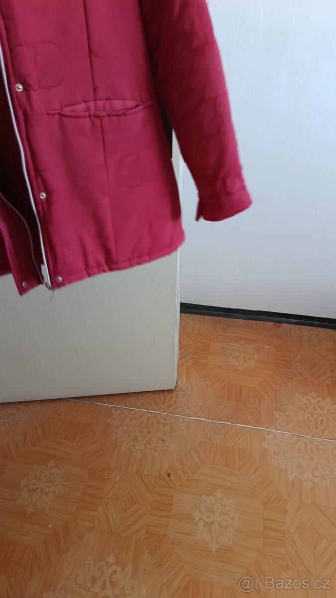 bunda zimní červená - 3