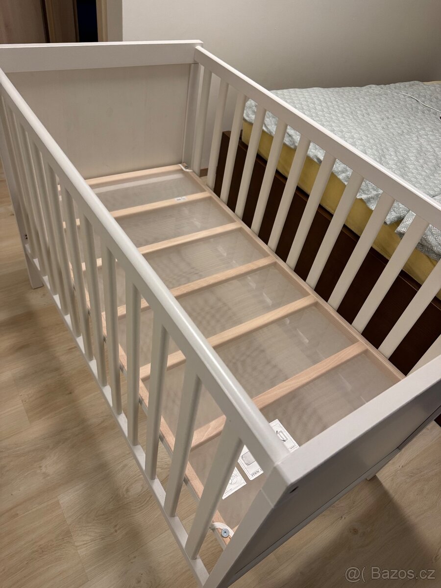 Dětská postýlka Ikea Sundvik + Matrace MPO Medico - 3