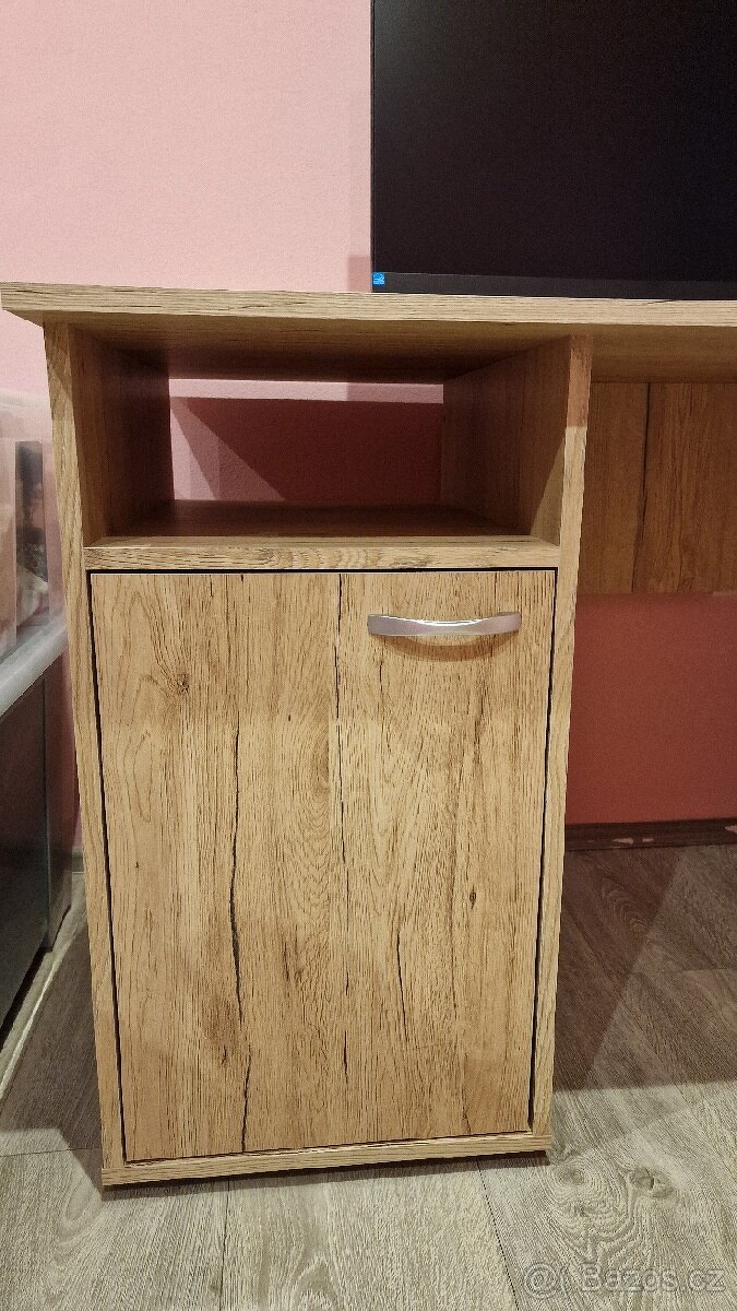 Psací stůl KUBA - dub artisan - 3