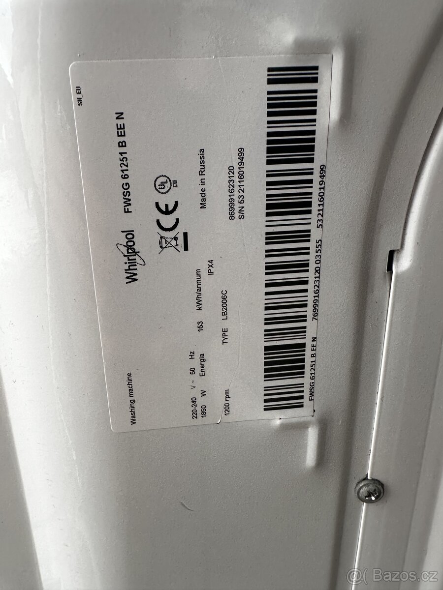 Pračka Whirpool - 3