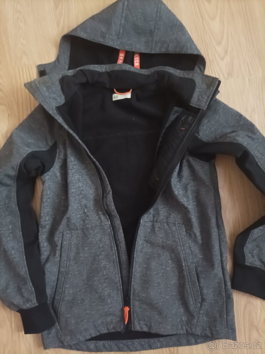 Chlapecká softsheelová bunda H&M vel.164 - 3