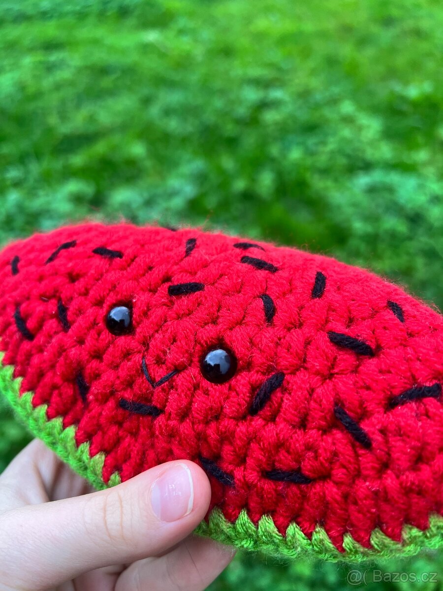 Háčkovaná hračka - meloun - 3