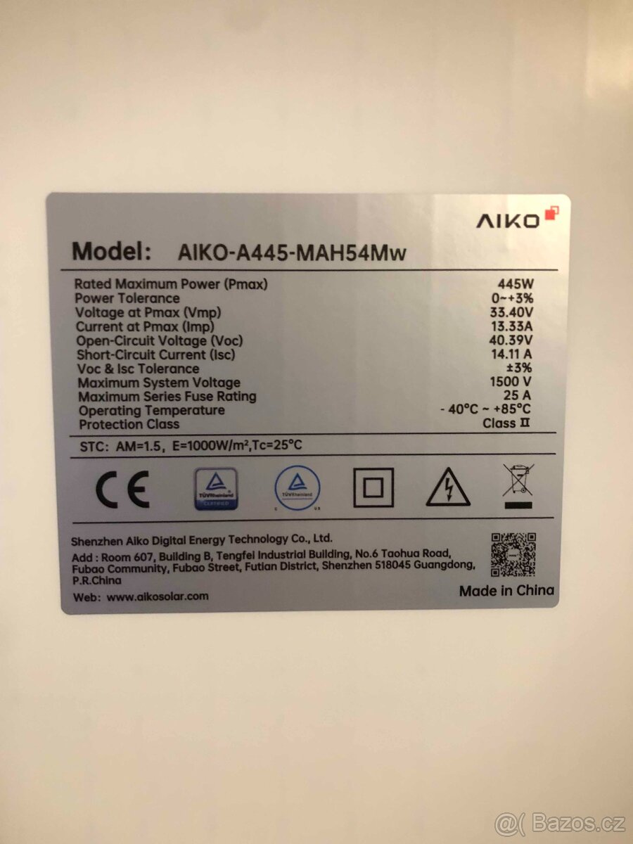 Solární panely AIKO 445W Black frame - 3