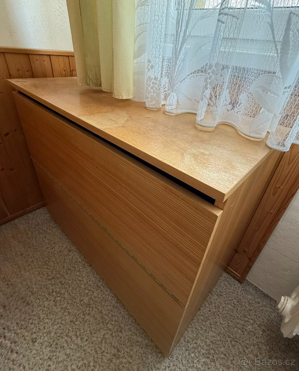 Velká retro stěna + 2 úložné skříně - 3