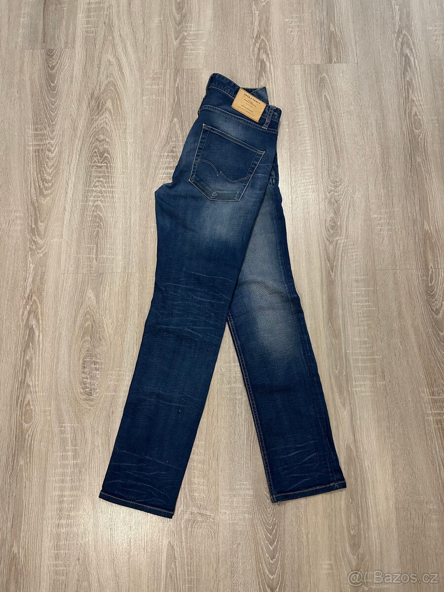 JACK & JONES - SKINNY DENIM KRÁSNÉ PÁNSKÉ DŽÍNY W32/L32 🤩 - 3