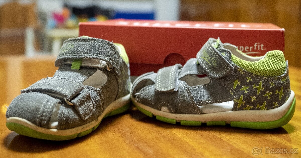 Sandály Superfit šedo-zelené, velikost 22 - 3