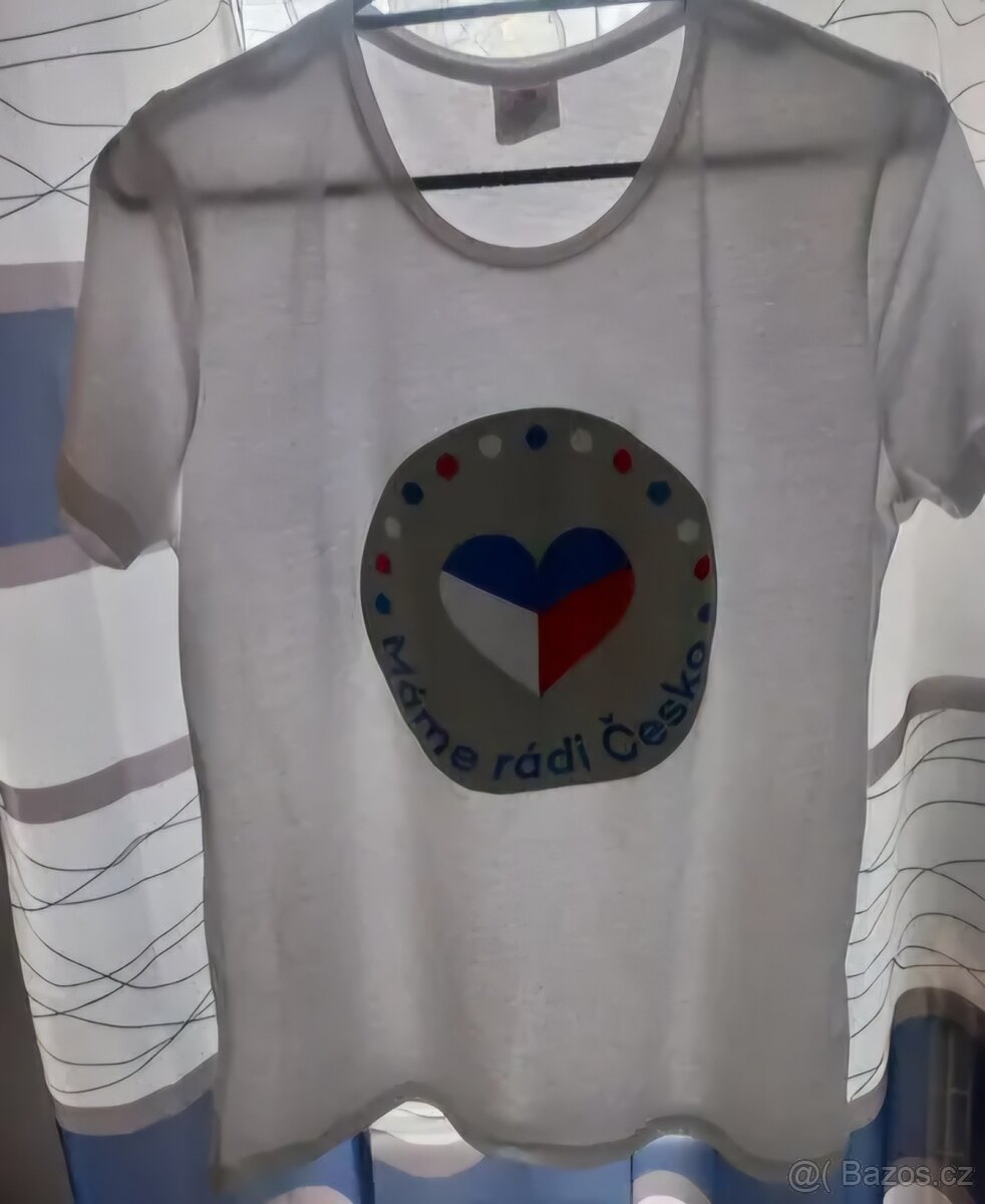 Triko bílé Máme rádi Česko velikost L, 2xtričko - 3