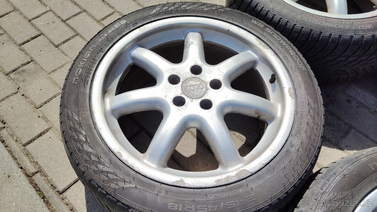 Zimní origo Audi 18" 5x112 pneu Nokian 2x 7mm - 3