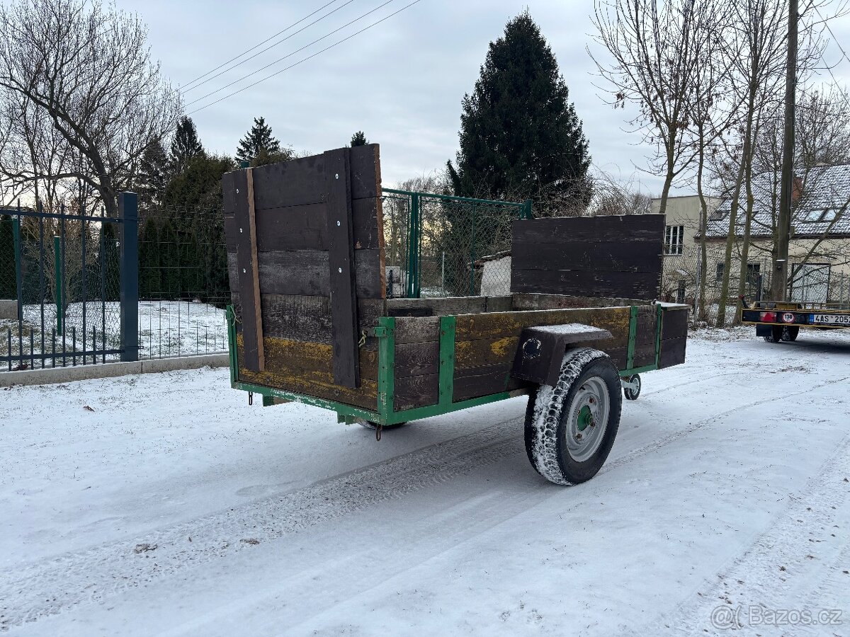 Vlek za malotraktor traktor, čtyřkolku, UTV nebo auto - 3
