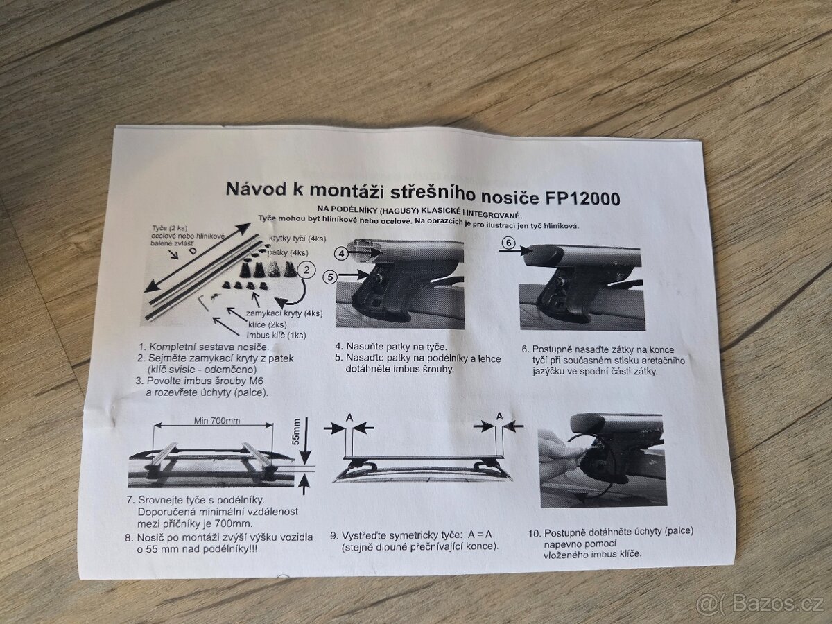 Střešní nosič - příčníky - 3