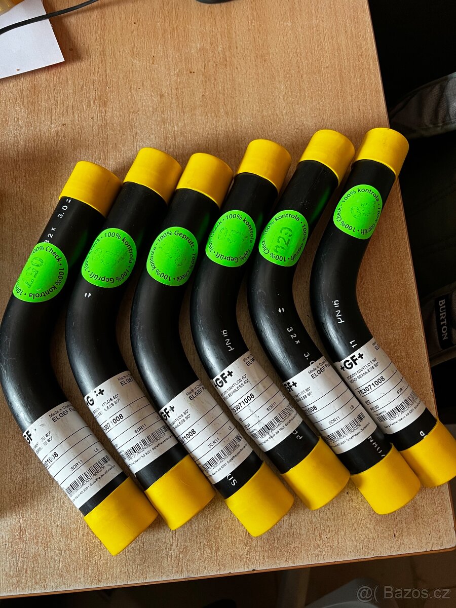 GF+ PE100 SDR11 oblouky – 22°, 30°, 60° - 3