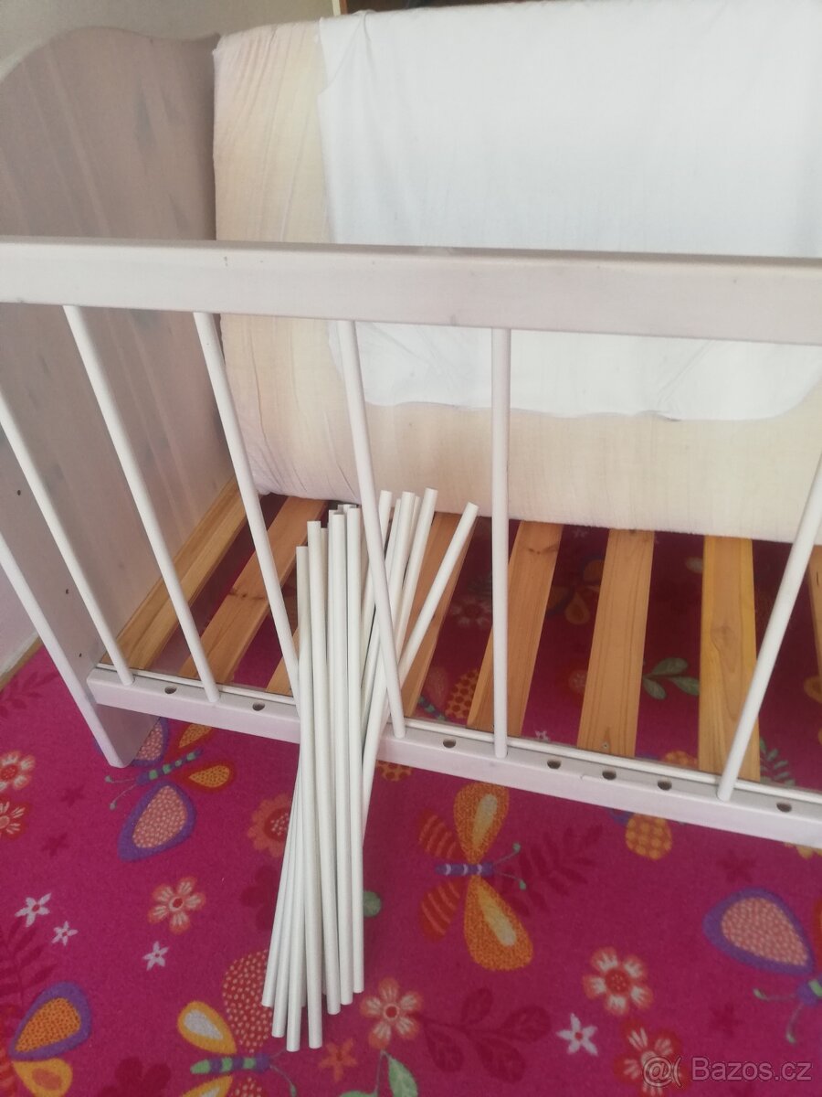 dřevěná postýlka 140x70 - 3