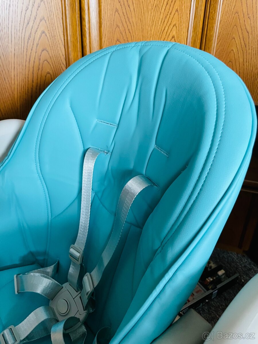 Jídelní židlička Peg Perego modrá/tyrkysová - 3
