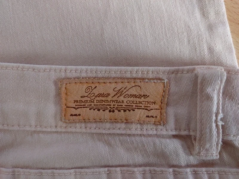 Zara růžové / pudrové džíny slim - 3
