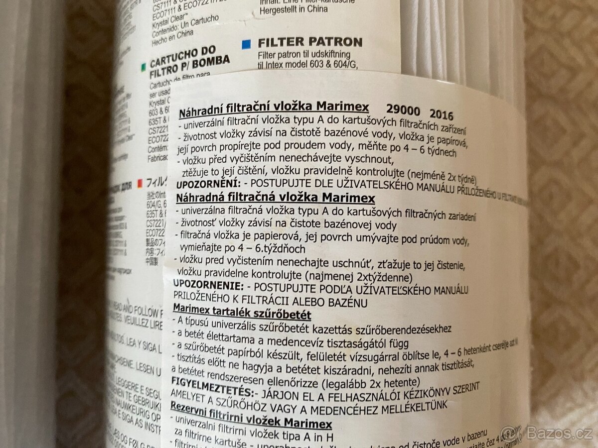 Nové - Intex/Marimex Filtrační kazeta/vložka - 3