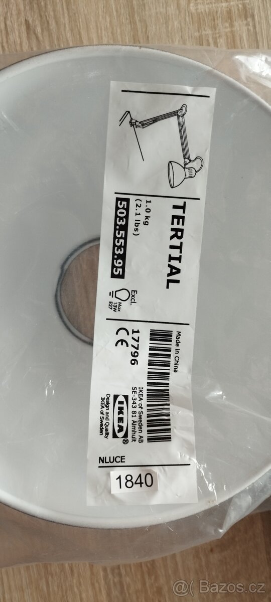 Lampa IKEA pracovní Tertial šedá - 3