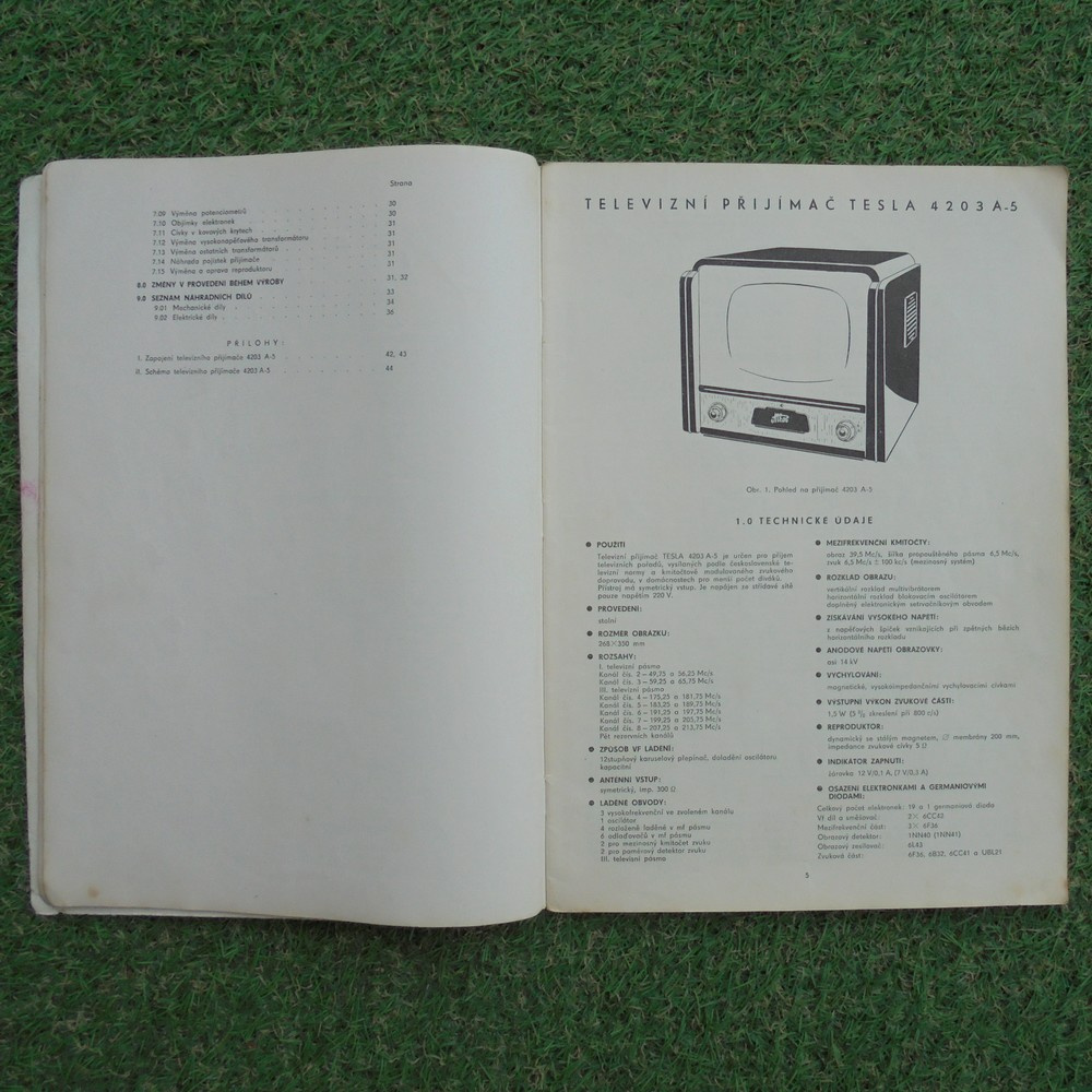 Servisní návod Televize Tesla 4203 A-5 Athos - 3