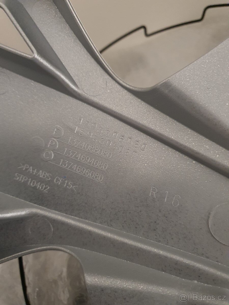 4 poklice, kryty na kola, FIAT, 16" NOVÉ - 3