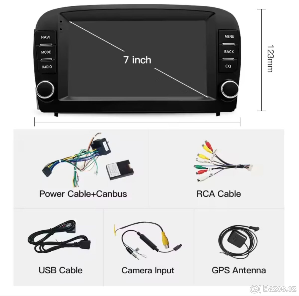 Mercedes-Benz SL R230 android rádio 7” dotyk displej - 3