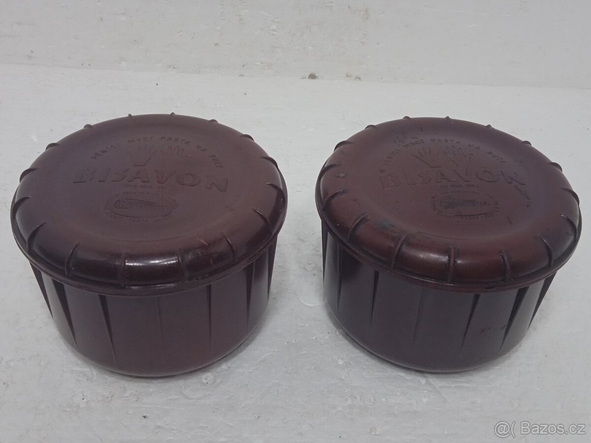 Bakelitová dóza od retro Solviny Bisavon - 3