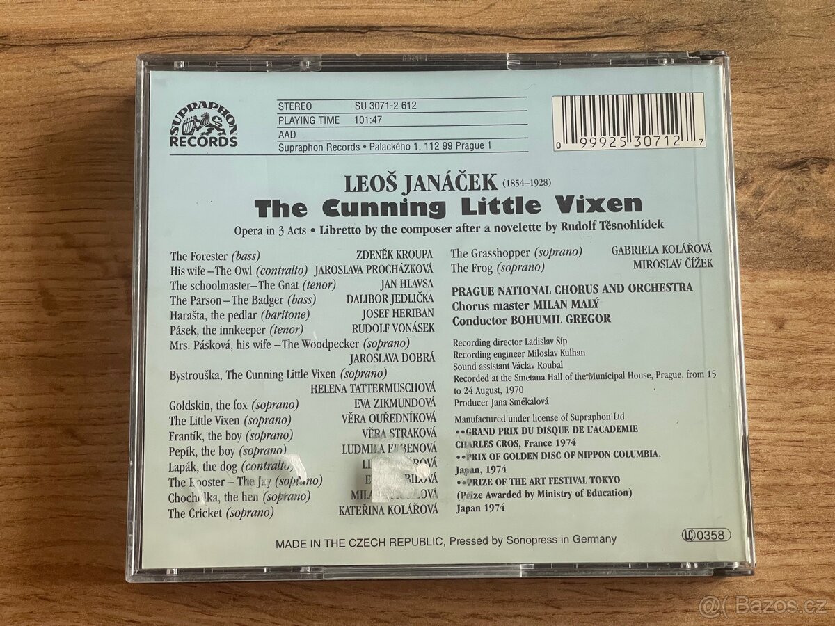 CD Leoš Janáček – The Cunning Little Vixen (2CD, Supraphon) - 3