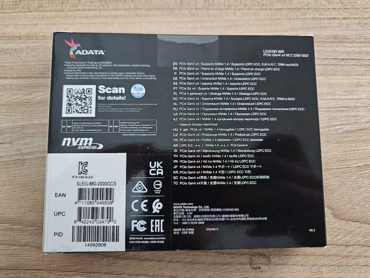 NOVÝ ADATA LEGEND 860 2TB - 3
